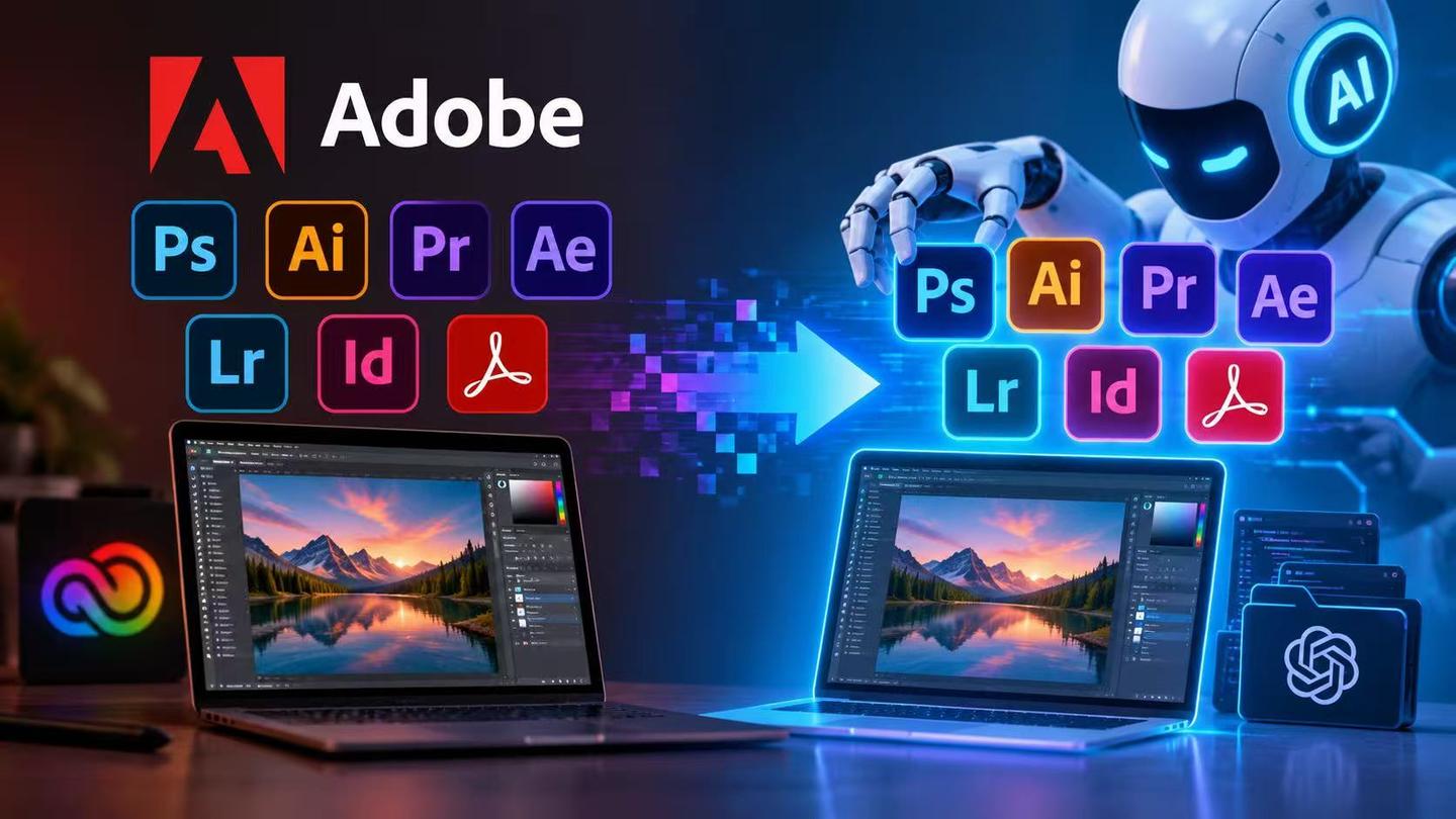 Adobe全家桶被AI克隆了，七款全免费
